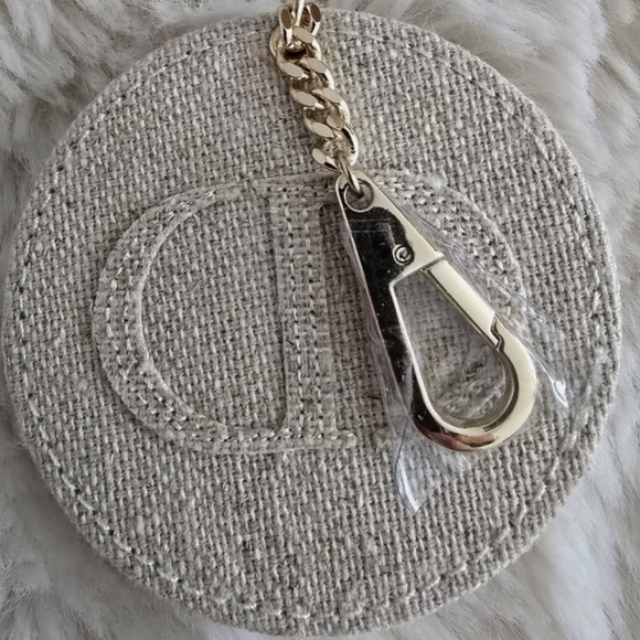 Dior Women's Mini Round Beige Double Mirror Keychain or Bag Charm Luxury NEW - Picture 6 of 8